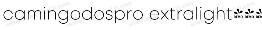 camingodospro extralight字体转换